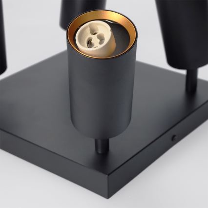 Brilagi - LED RGBW Stmívatelné bodové svítidlo SELE SQUARE 4xGU10/6,5W/230V 2700-6500K černá/zlatá