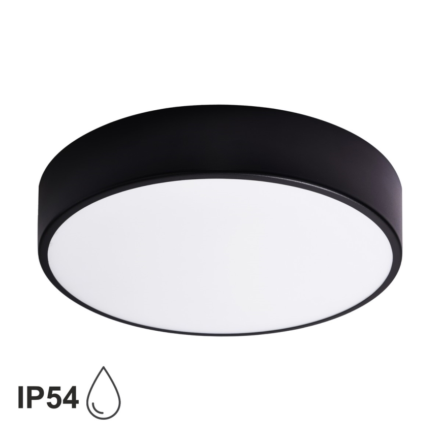 BRILAGI - LED RGBW Stmívatelné koupelnové stropní svítidlo CLARE 3xE27/12W/230V 2700-6500K pr. 40 cm IP54 černá