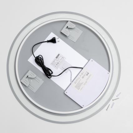 Brilagi - LED RGBW Koupelnové vyhřívané zrcadlo AVA PRO LED/18W/230V pr. 60 cm IP44 CRI 90 stmívatelné + CCT