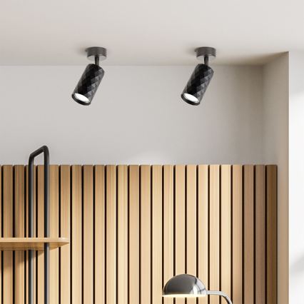 Brilagi - LED RGBW Stmívatelné bodové svítidlo SELE DIAMANT 1xGU10/6W/230V 3000K černá + dálkové ovládání