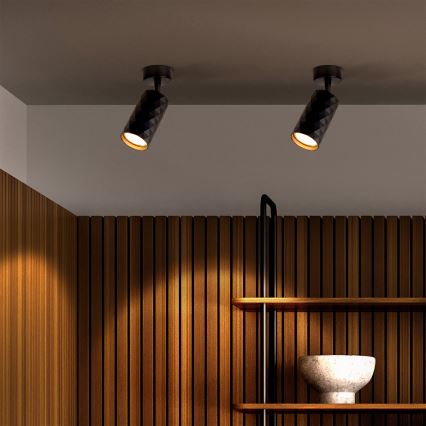 Brilagi - LED RGBW Stmívatelné bodové svítidlo SELE DIAMANT 1xGU10/6W/230V 3000K černá + dálkové ovládání