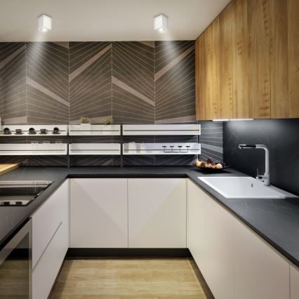 Brilagi - LED RGBW Stmívatelné bodové svítidlo MIA 1xGU10/30W/230V 2700-6500K Wi-Fi 100x80 mm bílá