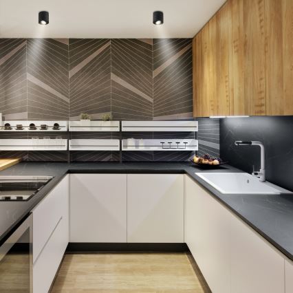 Brilagi - LED RGBW Stmívatelné bodové svítidlo MIA 1xGU10/30W/230V 2700-6500K Wi-Fi 84x80 mm černá