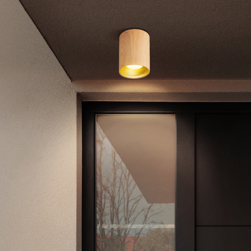 Brilagi - LED RGBW Stmívatelné bodové svítidlo TRINE 1xGU10/30W/230V 2700-6500K Wi-Fi dekor dubu