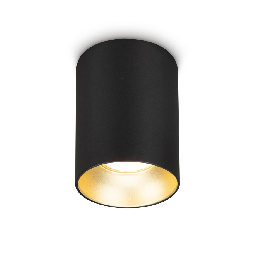 Brilagi - LED RGBW Stmívatelné bodové svítidlo TRINE 1xGU10/4,8W/230V 3000K černá/zlatá + dálkové ovládání
