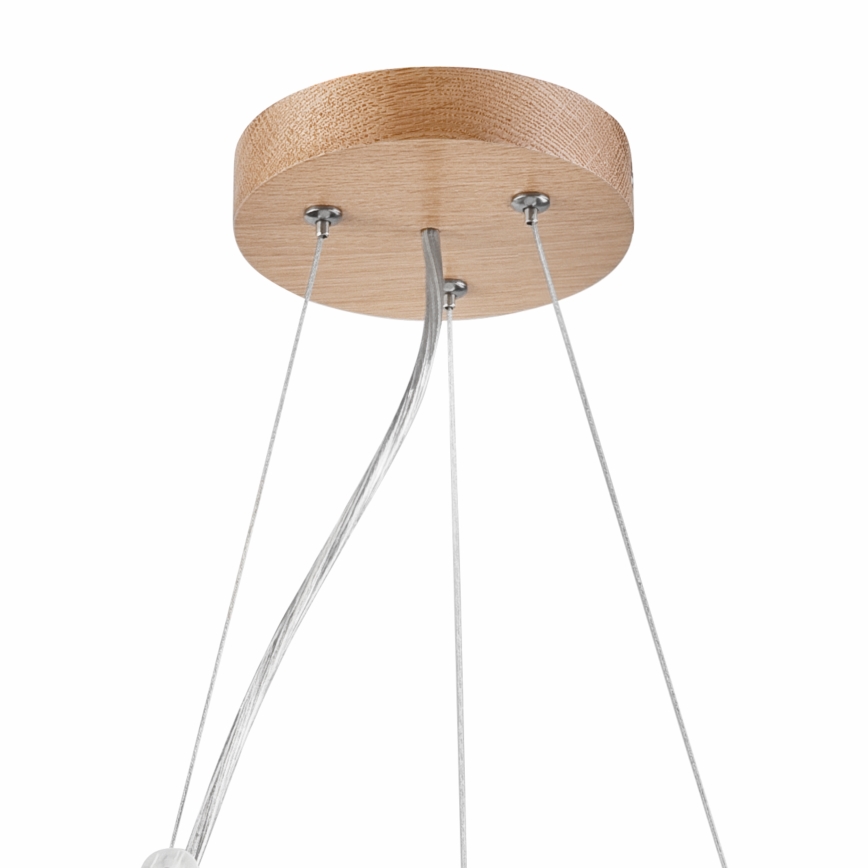 Brilagi - LED RGBW Stmívatelný lustr na lanku CARVALHO 2xE27/9W/230V 2700-6500K Wi-Fi dub pr. 37 cm