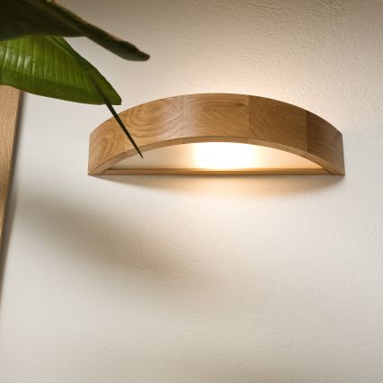 BRILAGI - LED RGBW Stmívatelné nástěnné svítidlo CARVALHO 1xE27/12W/230V 2700-6500K dub