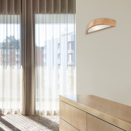 Brilagi - LED RGBW Stmívatelné nástěnné svítidlo CARVALHO 1xE27/15W/230V 2700-6500K Wi-Fi dub