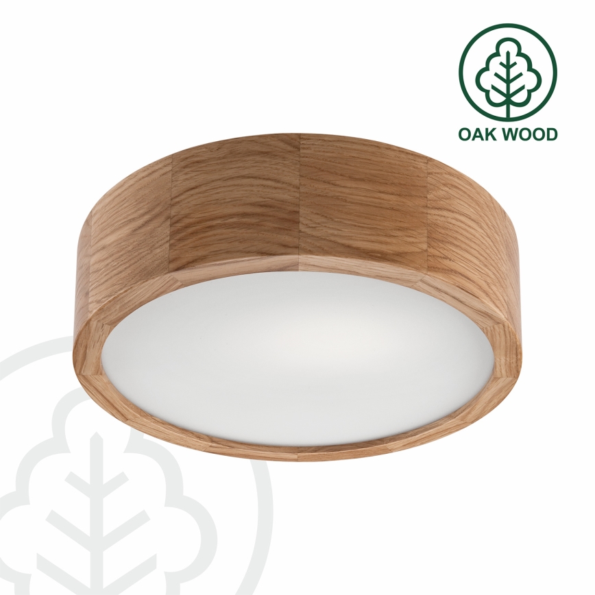 BRILAGI - LED RGBW Stmívatelné stropní svítidlo CARVALHO 1xE27/12W/230V 2700-6500K dub pr. 27,5 cm