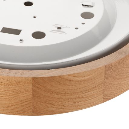 Brilagi - LED RGBW Stmívatelné stropní svítidlo CARVALHO 1xE27/15W/230V 2700-6500K Wi-Fi dub pr. 27,5 cm