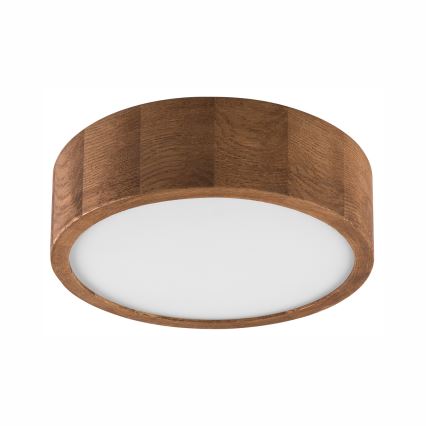 Brilagi - LED RGBW Stmívatelné stropní svítidlo CARVALHO 1xE27/9W/230V 2700-6500K Wi-Fi dub pr. 27,5 cm