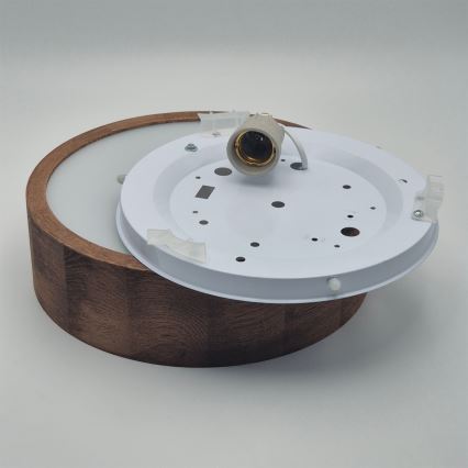 Brilagi - LED RGBW Stmívatelné stropní svítidlo CARVALHO 1xE27/9W/230V 2700-6500K Wi-Fi dub pr. 27,5 cm