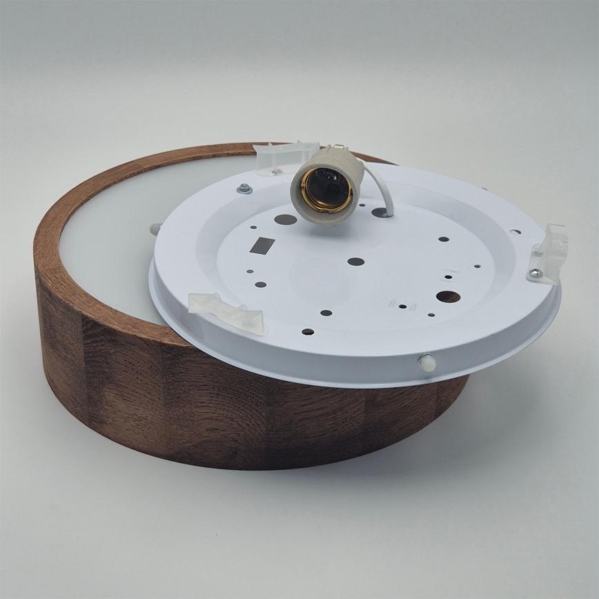 Brilagi - LED RGBW Stmívatelné stropní svítidlo CARVALHO 1xE27/9W/230V 2700-6500K Wi-Fi dub pr. 27,5 cm
