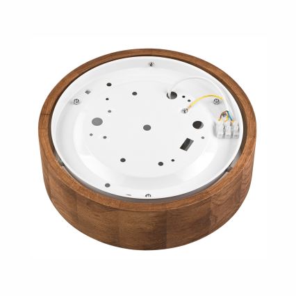 Brilagi - LED RGBW Stmívatelné stropní svítidlo CARVALHO 1xE27/9W/230V 2700-6500K Wi-Fi dub pr. 27,5 cm
