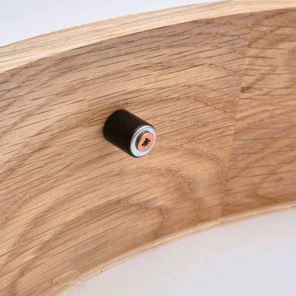 Brilagi - LED RGBW Stmívatelné stropní svítidlo CARVALHO 2xE27/15W/230V 2700-6500K Wi-Fi dub pr. 37,5 cm