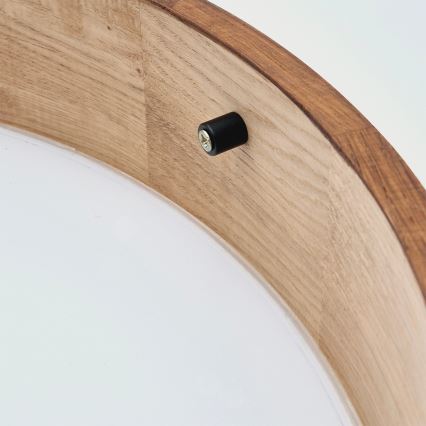 Brilagi - LED RGBW Stmívatelné stropní svítidlo CARVALHO 2xE27/15W/230V 2700-6500K Wi-Fi dub pr. 37,5 cm