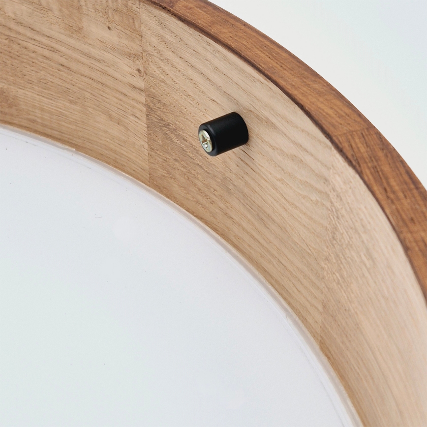 Brilagi - LED RGBW Stmívatelné stropní svítidlo CARVALHO 2xE27/15W/230V 2700-6500K Wi-Fi dub pr. 37,5 cm