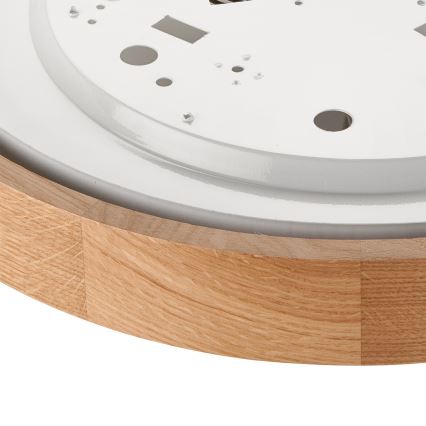 Brilagi - LED RGBW Stmívatelné stropní svítidlo CARVALHO 2xE27/9W/230V 2700-6500K Wi-Fi dub pr. 37,5 cm