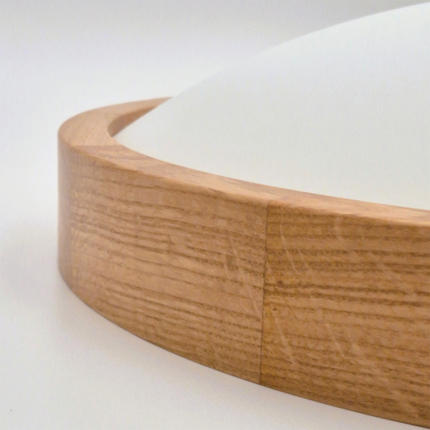 Brilagi - LED RGBW Stmívatelné stropní svítidlo CARVALHO SLIM 2xE27/15W/230V 2700-6500K Wi-Fi dub pr. 37 cm