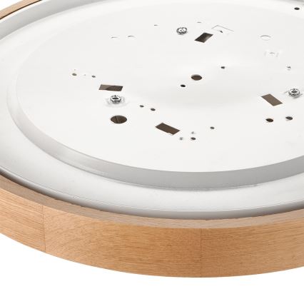 Brilagi - LED RGBW Stmívatelné stropní svítidlo CARVALHO SLIM 3xE27/9W/230V 2700-6500K Wi-Fi dub pr. 47 cm