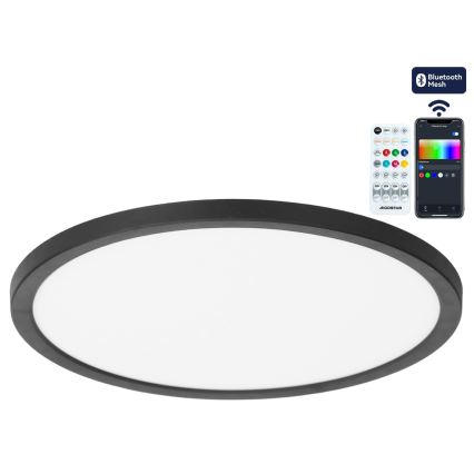 Brilagi - LED RGBW Stmívatelné stropní svítidlo VIBE LED/36W/230V 3000-6500K pr. 40 cm černá + dálkové ovládání