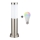 Brilagi - LED RGBW Stmívatelná venkovní lampa 1xE27/9W/230V 2700-6500K IP44 40 cm matný chrom