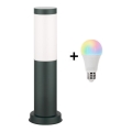 BRILAGI - LED RGBW Stmívatelná venkovní lampa NOVA 1xE27/12W/230V 2700-6500K IP44 40 cm antracit