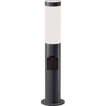 Brilagi - LED RGBW Stmívatelná venkovní lampa se zásuvkou ELIA 1xE27/6,5W/230V 2700-6500K IP44 Wi-Fi 50 cm antracit