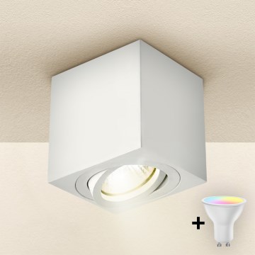 Brilagi - LED RGBW Stmívatelné bodové svítidlo MIA 1xGU10/30W/230V 3000K Wi-Fi 84x80 mm bílá