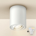 Brilagi - LED RGBW Stmívatelné bodové svítidlo MIA 1xGU10/4,8W/230V 3000K 100x80 mm bílá + dálkové ovládání