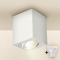 Brilagi - LED RGBW Stmívatelné bodové svítidlo MIA 1xGU10/4,8W/230V 3000K 100x80 mm bílá + dálkové ovládání