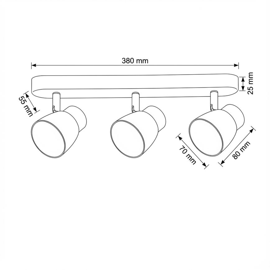 Brilagi - LED RGBW Stmívatelné bodové svítidlo NUGGET 3xGU10/4,8W/230V černá/zlatá