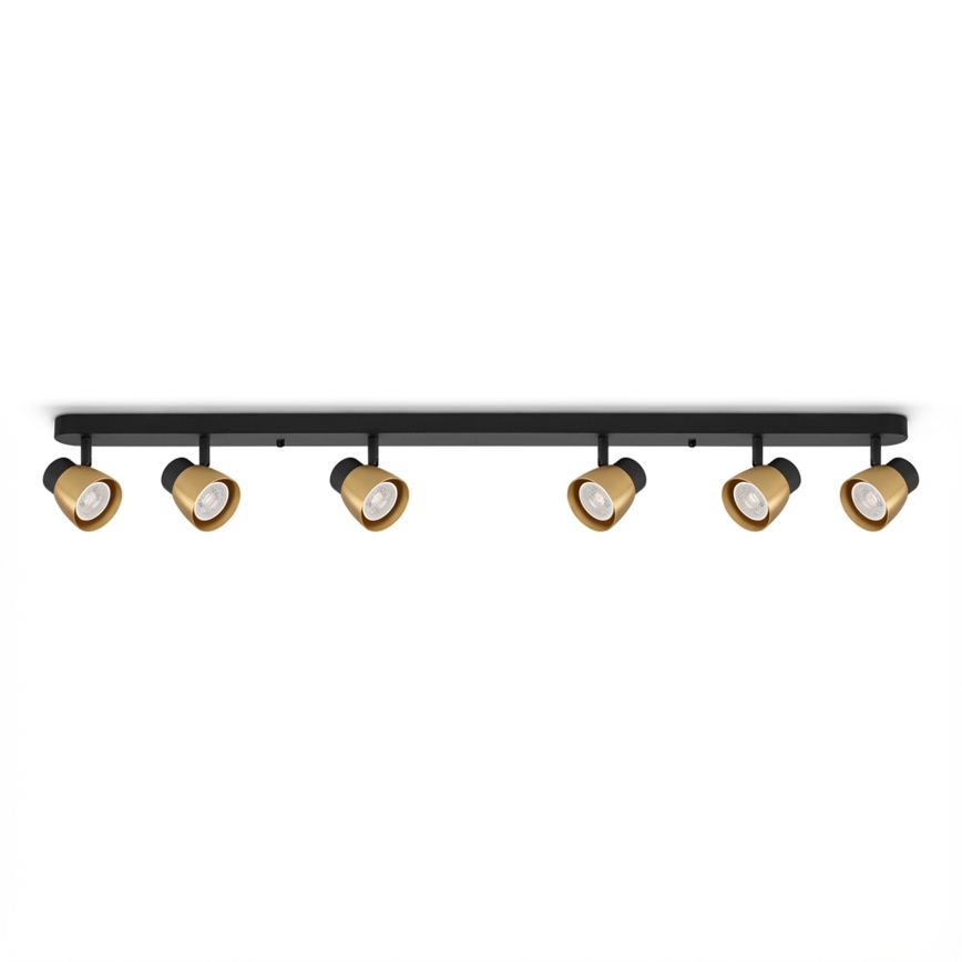 Brilagi - LED RGBW Stmívatelné bodové svítidlo NUGGET 6xGU10/6W/230V 2700-6500K Wi-Fi černá/zlatá