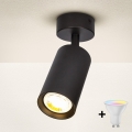 Brilagi - LED RGBW Stmívatelné bodové svítidlo SELE 1xGU10/4,8W/230V 3000K černá + dálkové ovládání