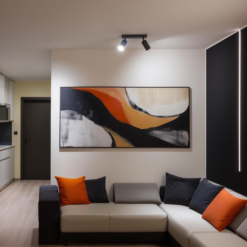 Brilagi - LED RGBW Stmívatelné bodové svítidlo SELE 2xGU10/6W/230V 3000K antracit + dálkové ovládání