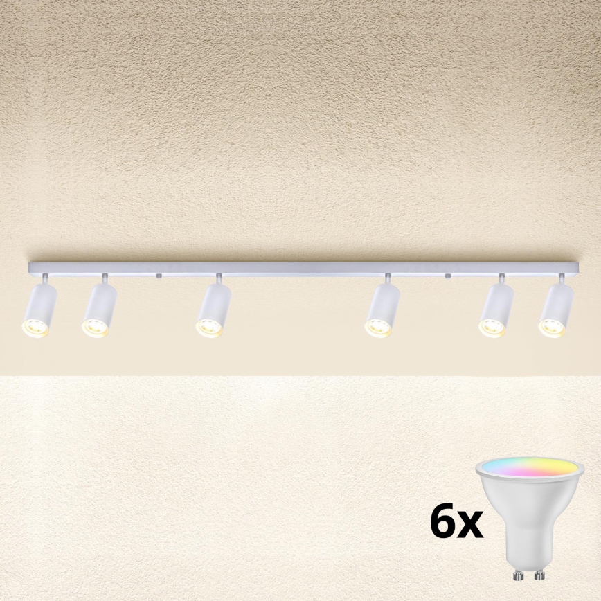 Brilagi - LED RGBW Stmívatelné bodové svítidlo SELE 6xGU10/6,5W/230V 2700-6500K bílá