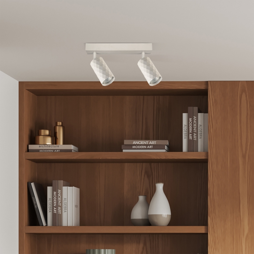 Brilagi - LED RGBW Stmívatelné bodové svítidlo SELE DIAMANT 2xGU10/4,8W/230V 3000K bílá + dálkové ovládání