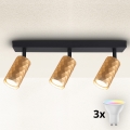 Brilagi - LED RGBW Stmívatelné bodové svítidlo SELE DIAMANT 3xGU10/4,8W/230V 3000K zlatá + dálkové ovládání