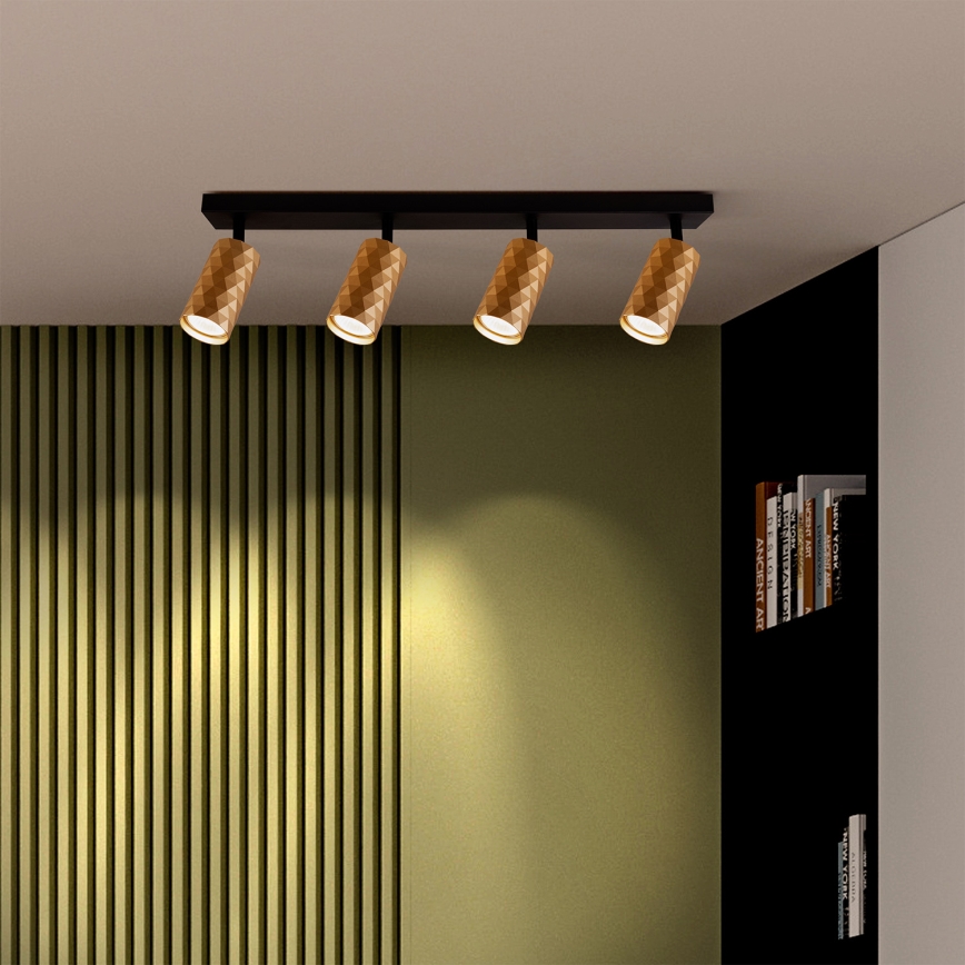 Brilagi - LED RGBW Stmívatelné bodové svítidlo SELE DIAMANT 4xGU10/4,8W/230V 3000K zlatá + dálkové ovládání