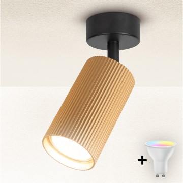 Brilagi - LED RGBW Stmívatelné bodové svítidlo SELE MODERN 1xGU10/4,8W/230V 3000K zlatá + dálkové ovládání