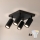 Brilagi - LED RGBW Stmívatelné bodové svítidlo SELE SQUARE 4xGU10/6,5W/230V 2700-6500K černá