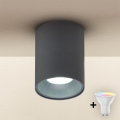Brilagi - LED RGBW Stmívatelné bodové svítidlo TRINE 1xGU10/4,8W/230V 3000K antracit + dálkové ovládání