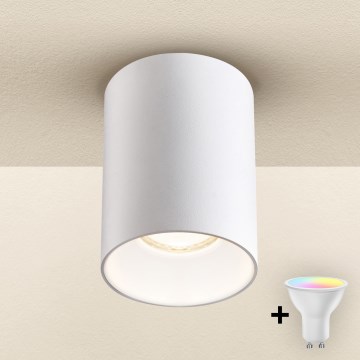 Brilagi - LED RGBW Stmívatelné bodové svítidlo TRINE 1xGU10/4,8W/230V 3000K bílá + dálkové ovládání