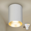Brilagi - LED RGBW Stmívatelné bodové svítidlo TRINE 1xGU10/4,8W/230V 3000K bílá/zlatá + dálkové ovládání