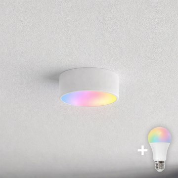 BRILAGI - LED RGBW Stmívatelné koupelnové stropní svítidlo CLARE 1xE27/12W/230V 2700-6500K pr. 20 cm IP54 bílá