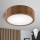 Brilagi - LED RGBW Stmívatelné stropní svítidlo CARVALHO 1xE27/9W/230V 2700-6500K Wi-Fi dub pr. 27,5 cm