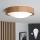 Brilagi - LED RGBW Stmívatelné stropní svítidlo CARVALHO SLIM 1xE27/9W/230V 2700-6500K Wi-Fi dub pr. 27 cm