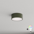 Brilagi - LED RGBW Stmívatelné stropní svítidlo CLARE 1xE27/12W/230V pr. 20 cm khaki