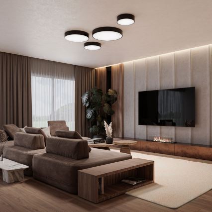 Brilagi - LED RGBW Stmívatelné stropní svítidlo CLARE 1xE27/9W/230V 2700-6500K pr. 20 cm Wi-Fi černá