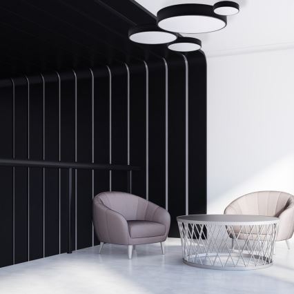 Brilagi - LED RGBW Stmívatelné stropní svítidlo CLARE 1xE27/9W/230V 2700-6500K pr. 20 cm Wi-Fi černá